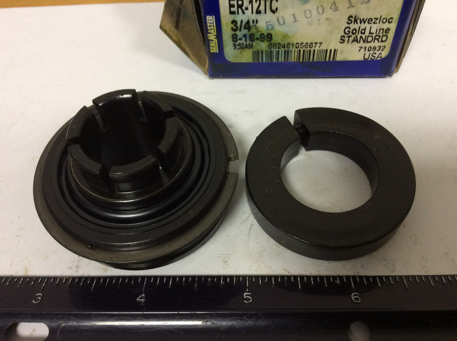 New Sealmaster ER-12TC Ball Insert Bearing, .750″ Bore, SKWEZLOC Collar