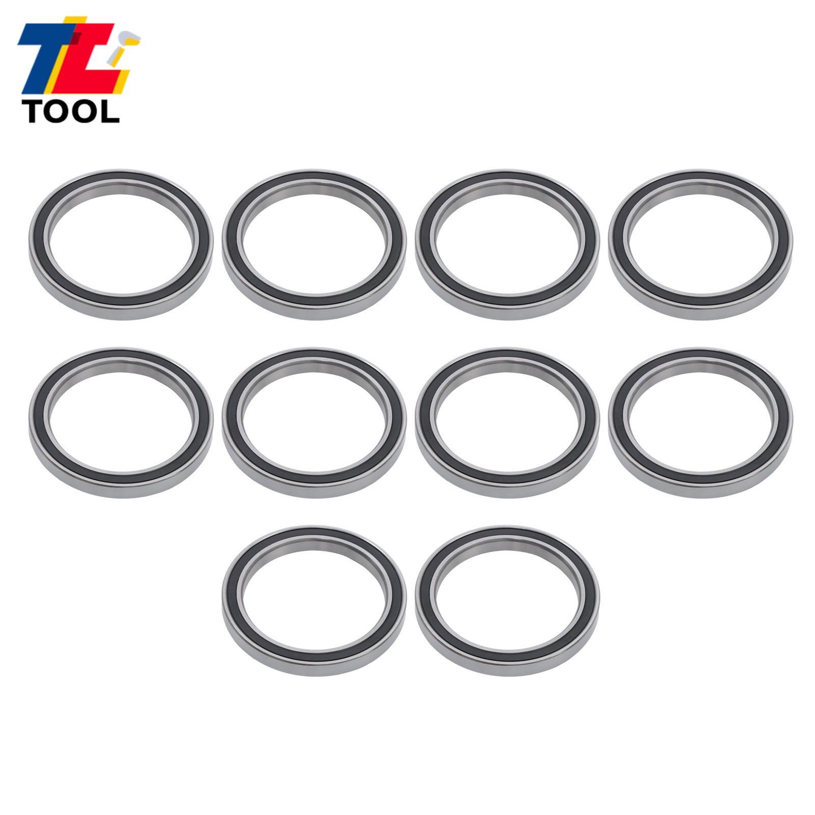 10pcs 6810-2RS 50x65x7mm Bearings Double Sealed Pre-Lubricated