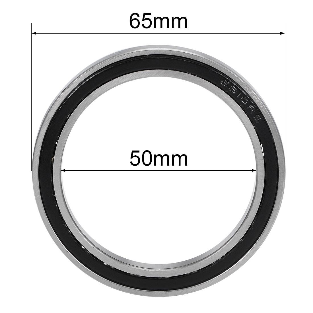 2pcs 6810-2rs Deep Groove Ball Bearings Double Sealed Chrome Steel Z2