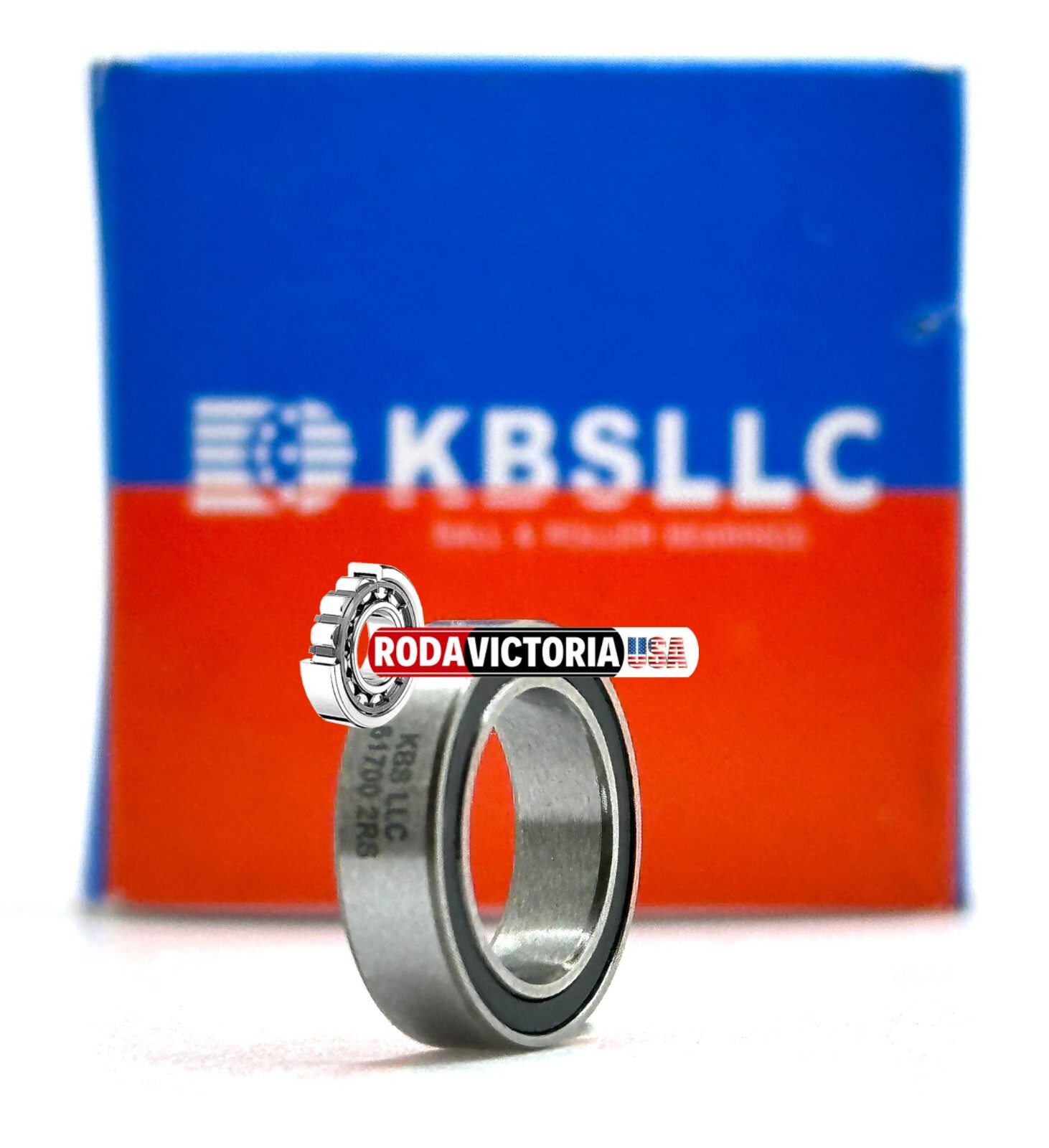 KBS 61700 2RS DEEP GROOVE BALL BEARING, RUBBER SEALED 10x15x4 mm 6700-2RS