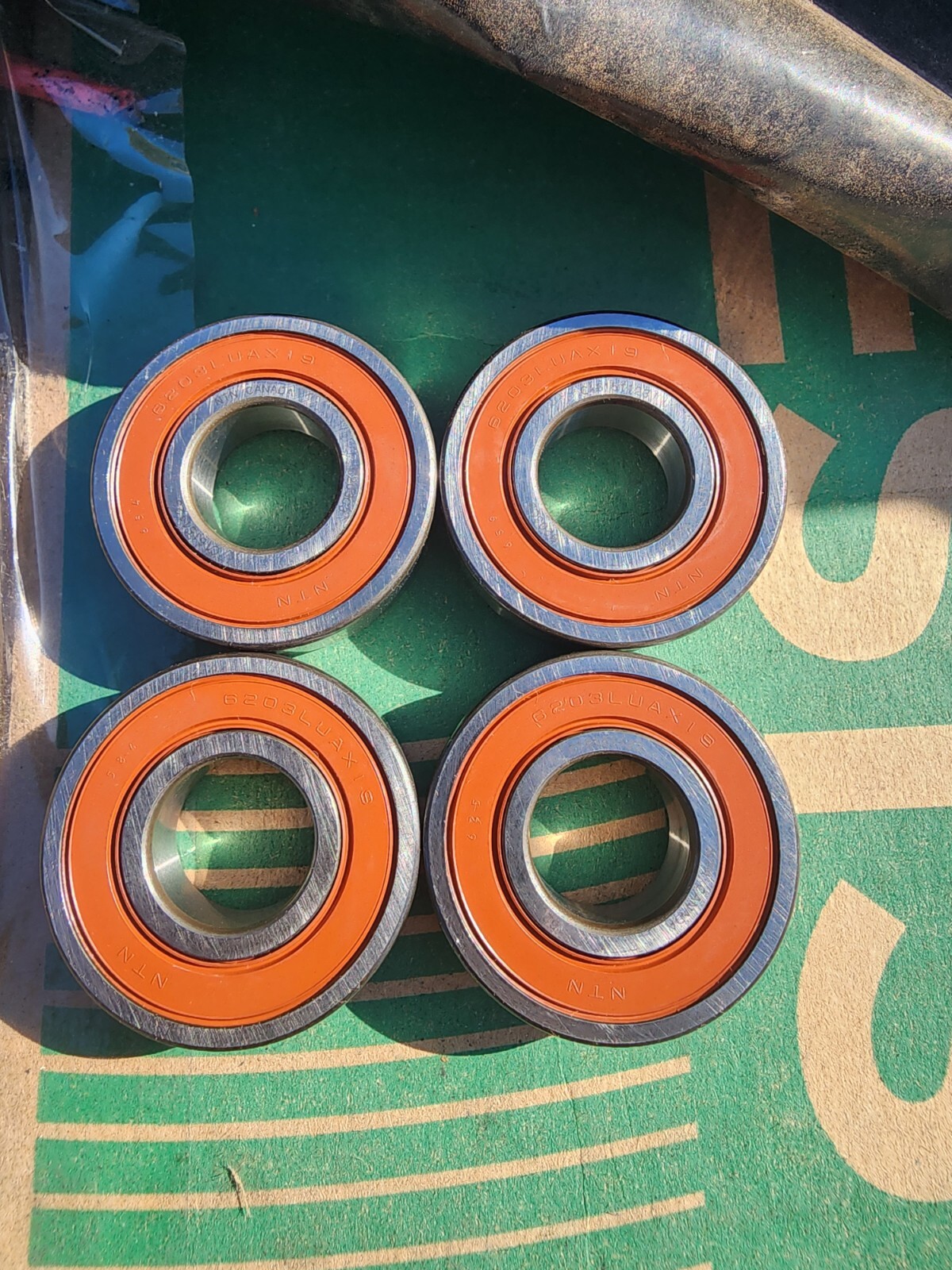 Lot Of 4- NTN 6203LLU Deep Groove Single Row Radial Ball Bearing,C3,Double Seal