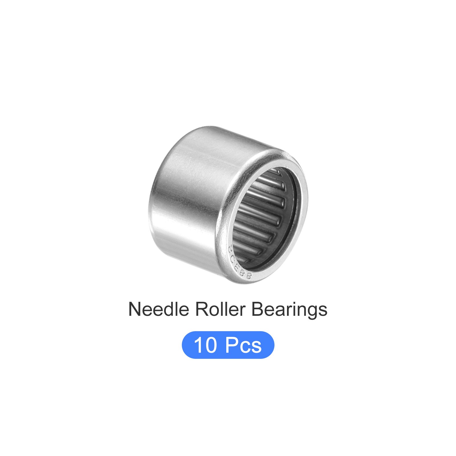 SCE88 Needle Roller Bearings 1/2 in x 11/16 in x 1/2 in 10 Packs for Industrial