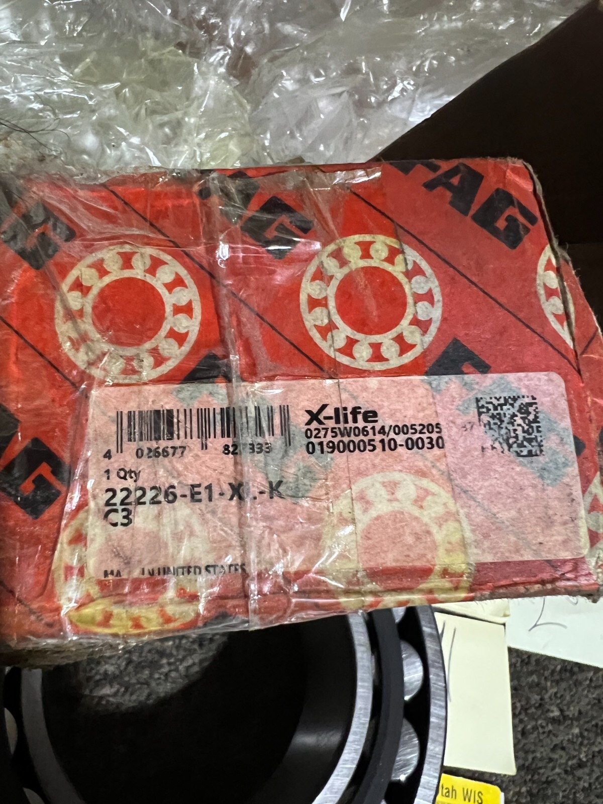 FAG 22226-E1-XL-K-C3 Spherical Roller Bearing ID 130mm OD 230mm Width 64mm