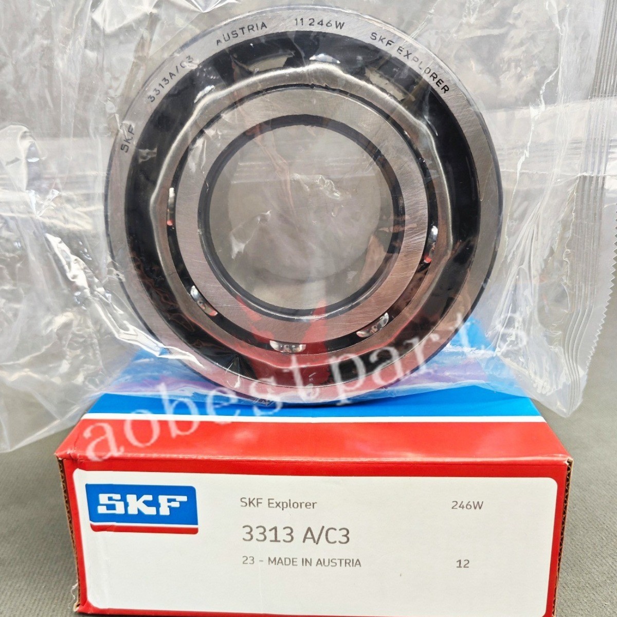 1X New Double Row Angular Contact Ball Bearing for SKF 3313 A/C3 65x140x58.7mm
