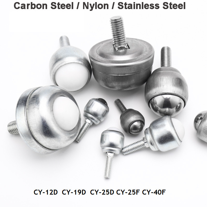 CY-12D~CY-40F BALL TRANSFER BEARING UNIT CONVEYOR MALE THREAD BOLTS M5 M6 M8 M10