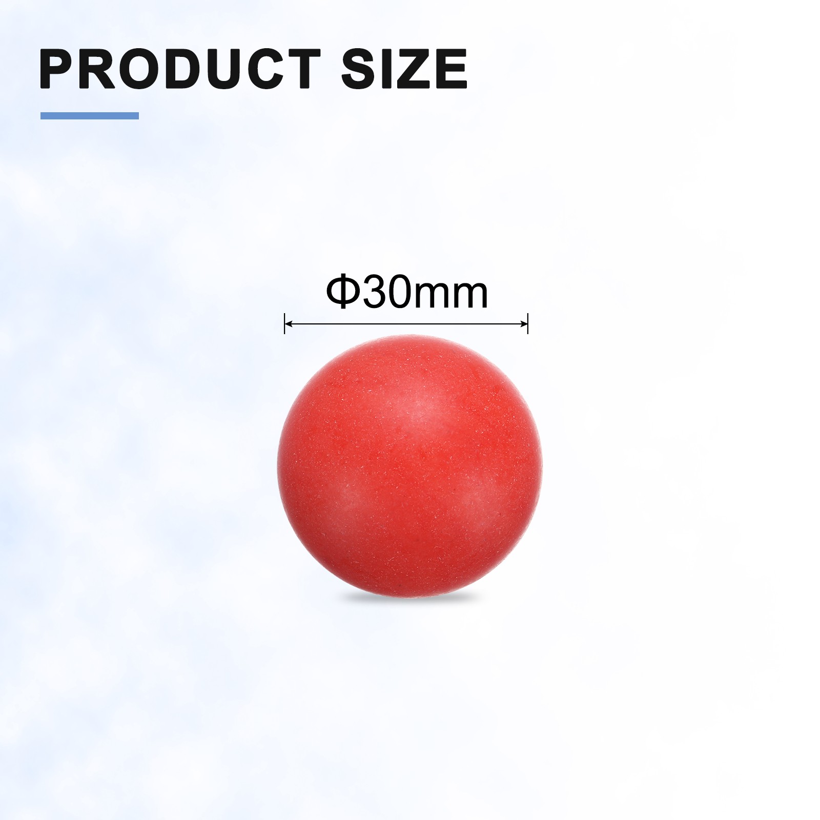 5pcs PP Plastic Bearing Balls 30mm Solid Plastic Balls G2 Precision Red]