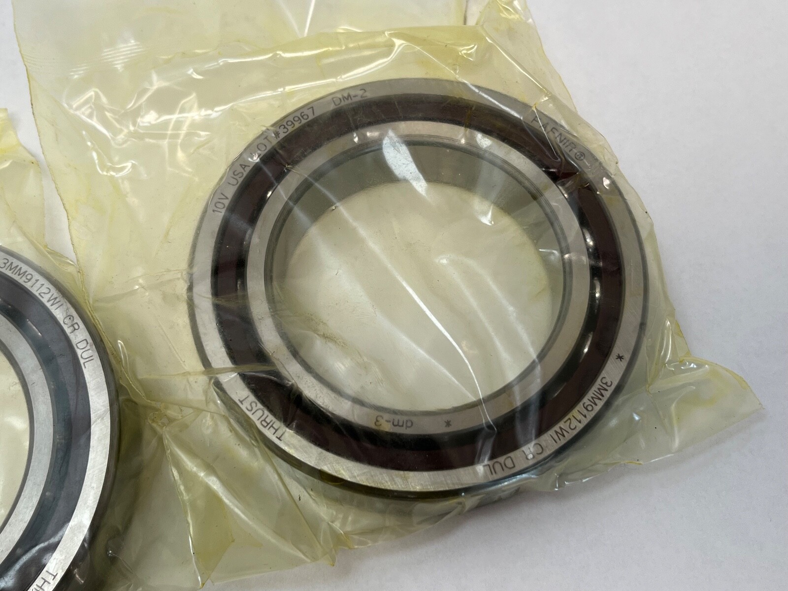 Fafnir 3MM9112WI-DUL Bearing 60x95x18 mm 7012A 3MM 9112 WI CR DUL USA 2 Pcs