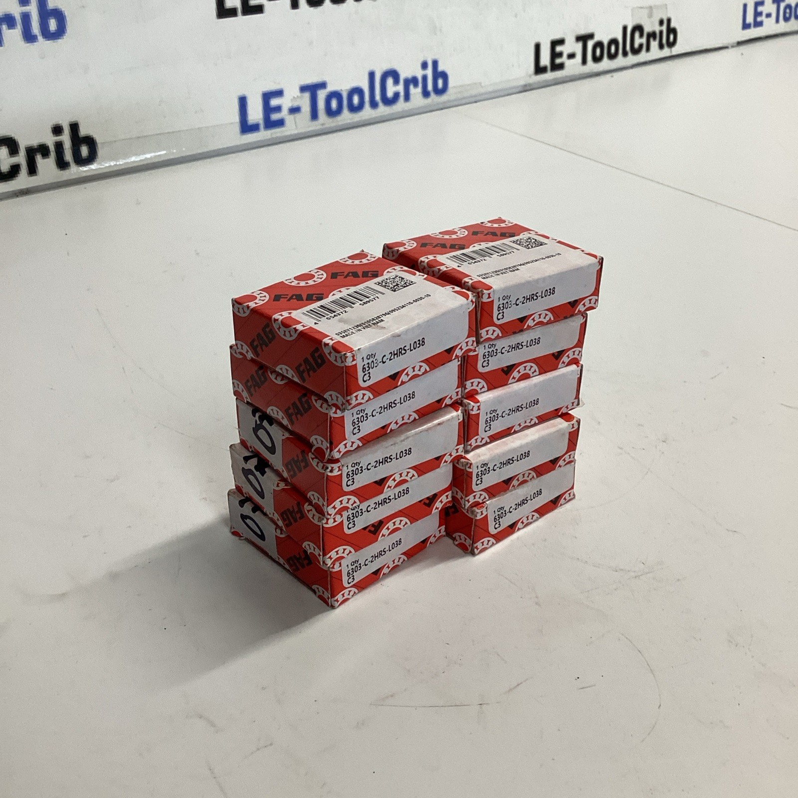 FAG 6303-C-2HRS-L038C3 Roller Bearing Lot Of 10 AC-182