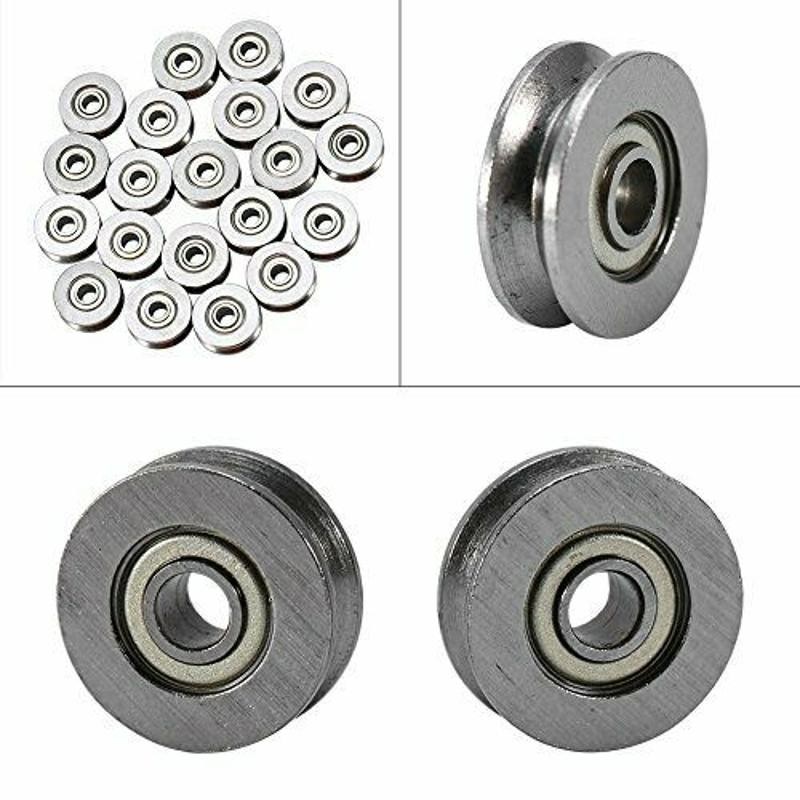 10Pcs V623ZZ Groove Guide Pulley Rail Ball Bearings For Linear Motion System B