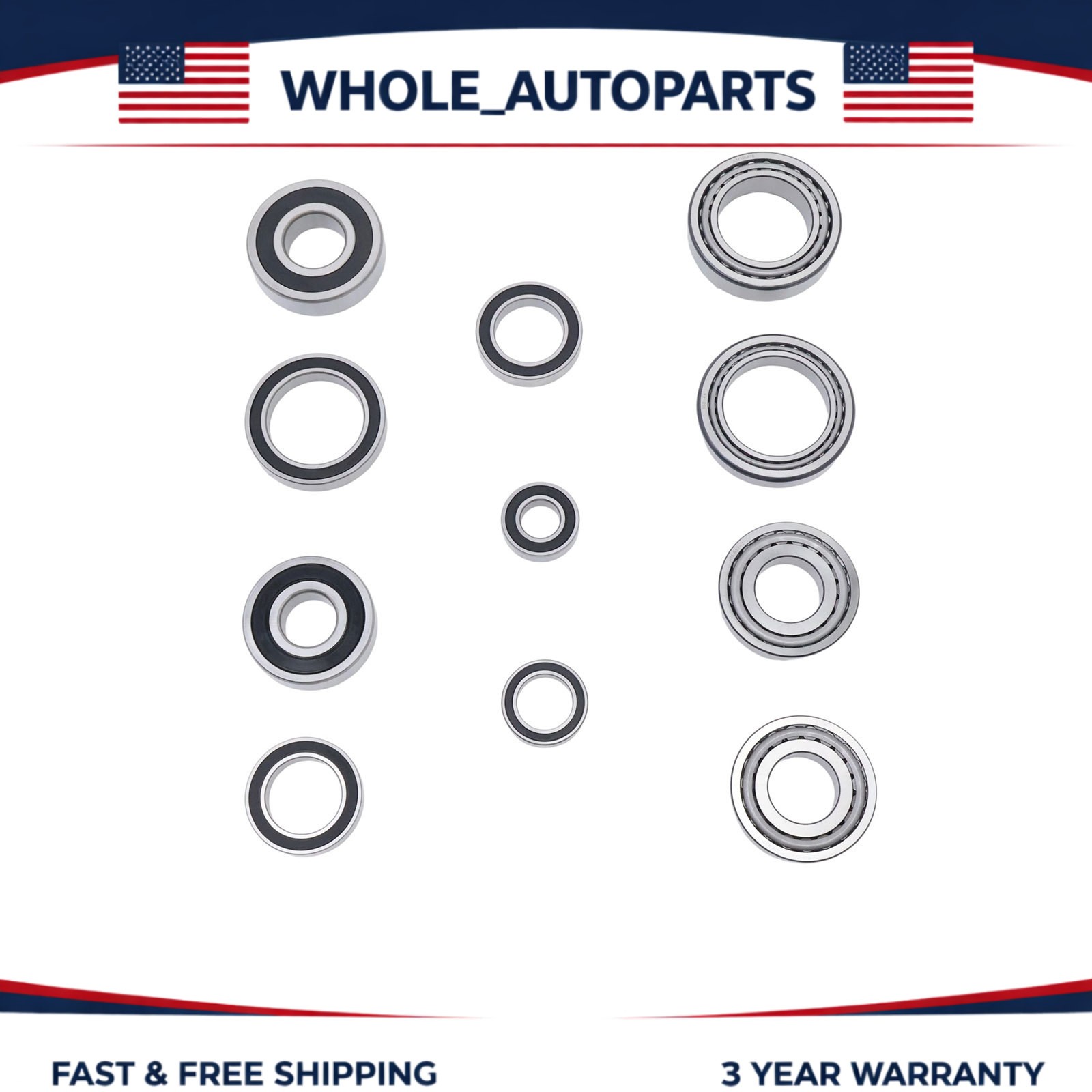 11Pcs HF35 Transmission Set of Bearings Fit Ford C-MAX Fusion Lincoln Hybrid