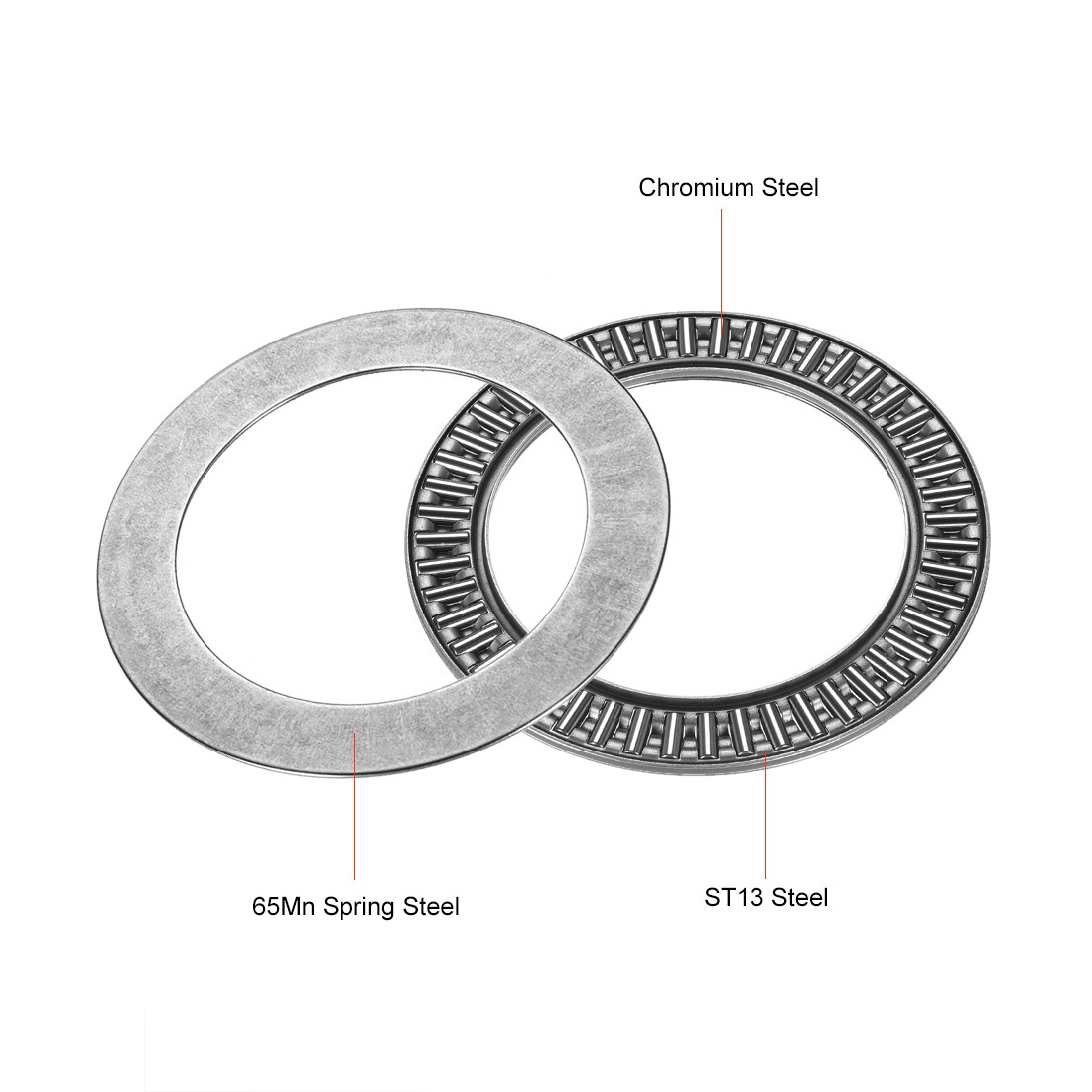 AXK6085 Needle Roller Thrust Bearings with 2 Washers Chrome Steel