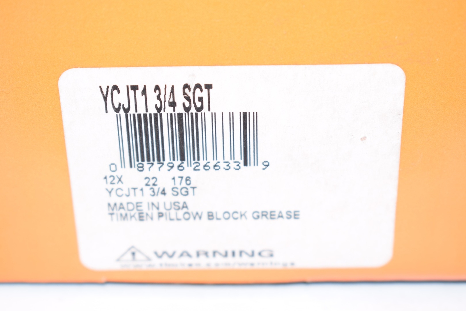 NEW Timken (Fafnir) YCJT1 3/4 SGT Flange-Mount Ball Bearing Unit – 2-Bolt Flange