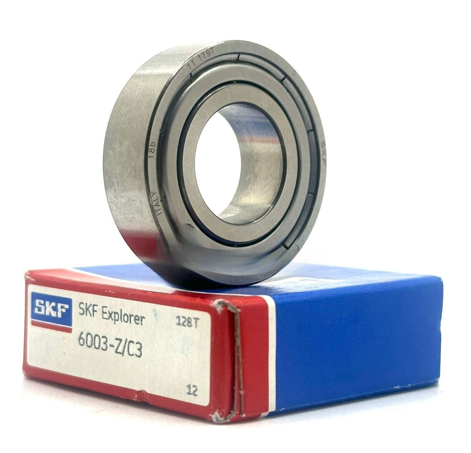 SKF 6003 Z C3 BALL BEARING, METAL SHIELDED ONE SIDE 17x35x10mm NEW