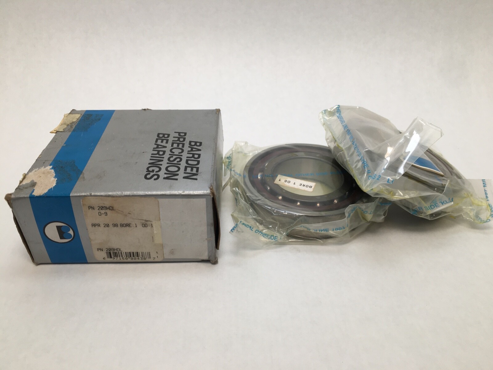 BARDEN 209HDL Angular Bearing 45x85x19 mm 7209 209 HDL 209WI DUL USA Set