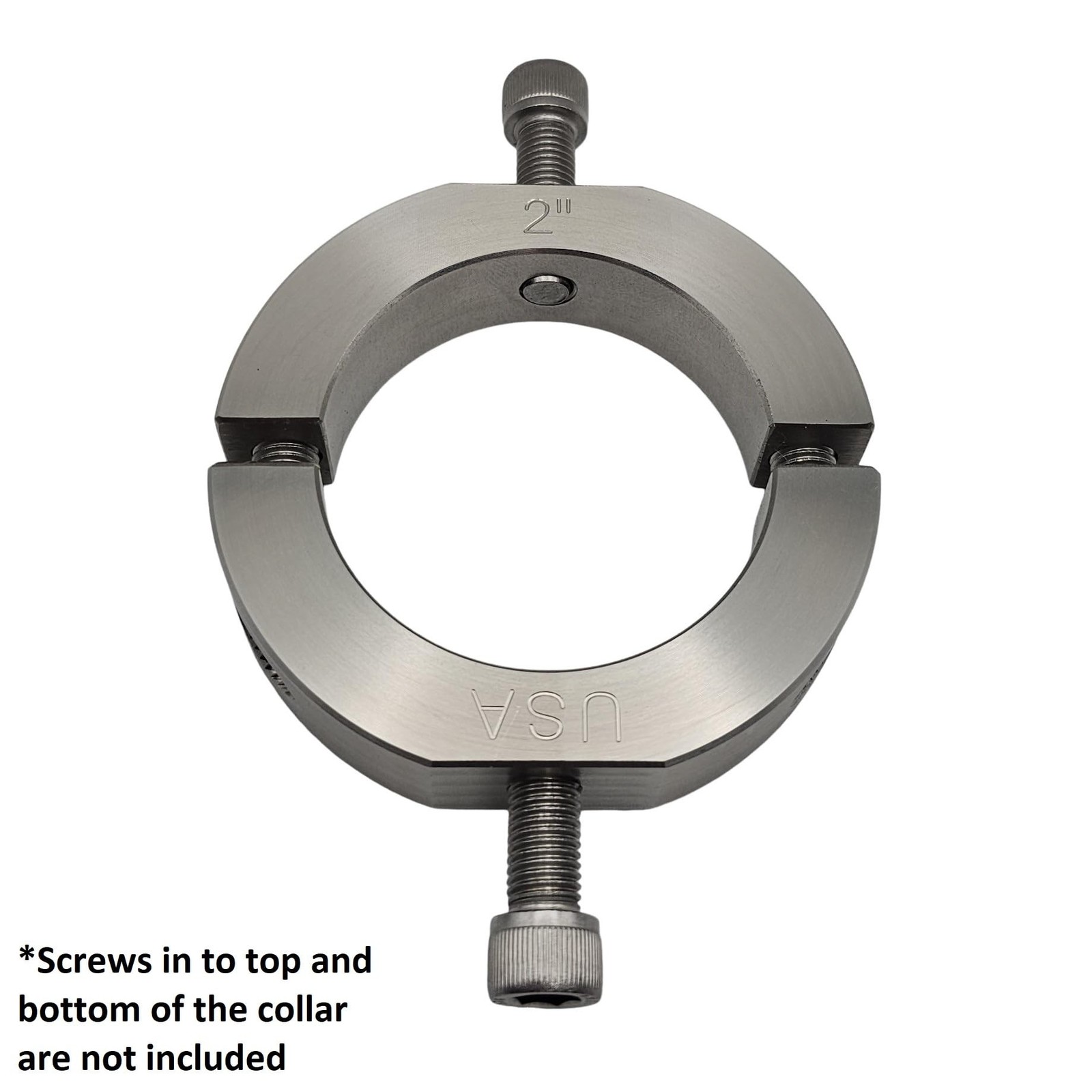 – 2.00″ Bore Diameter – Mountable Clamping Two Piece Shaft Collar –