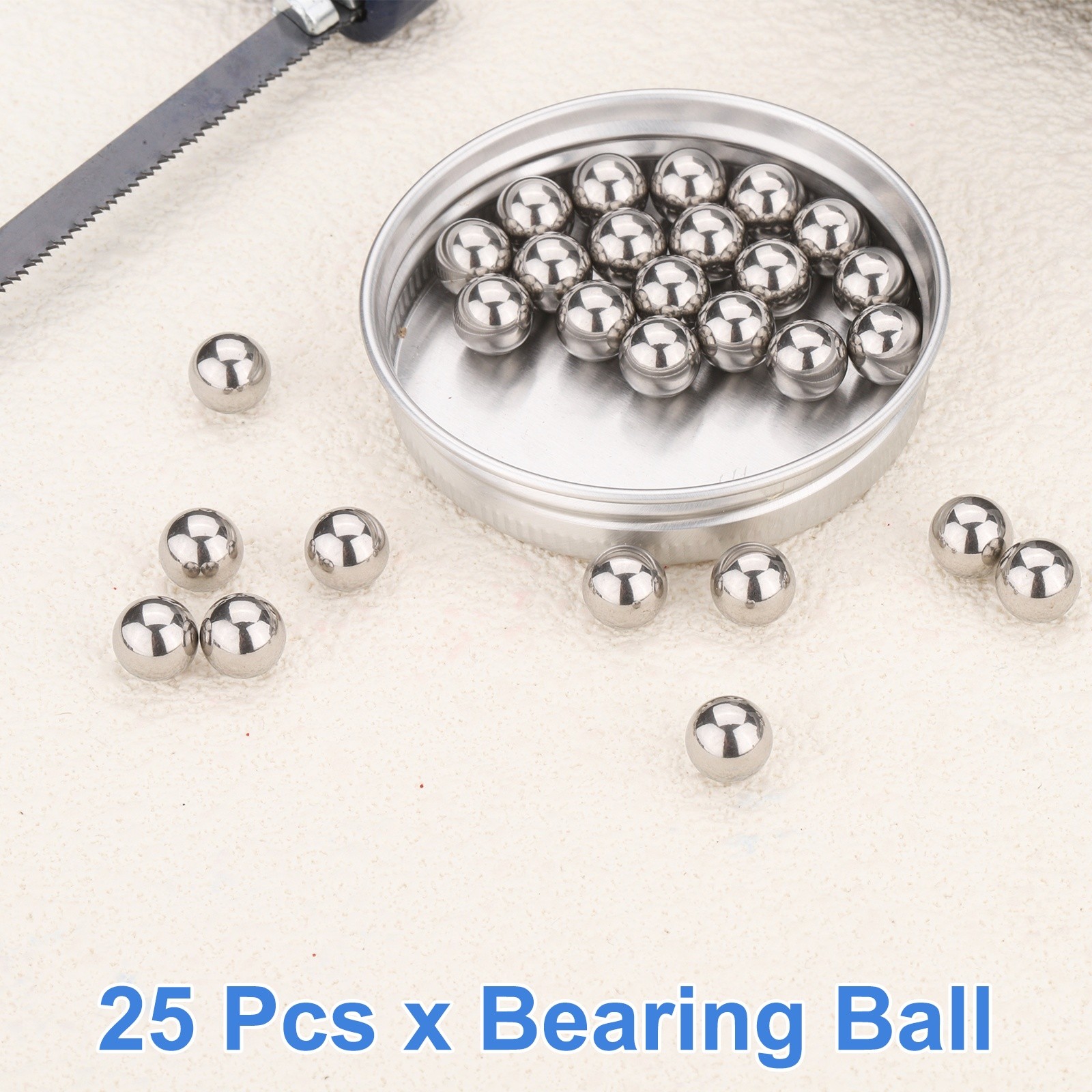 25Pcs 8mm Bearing Balls, 316L Stainless Steel G200 Precision (Mirror Polished)