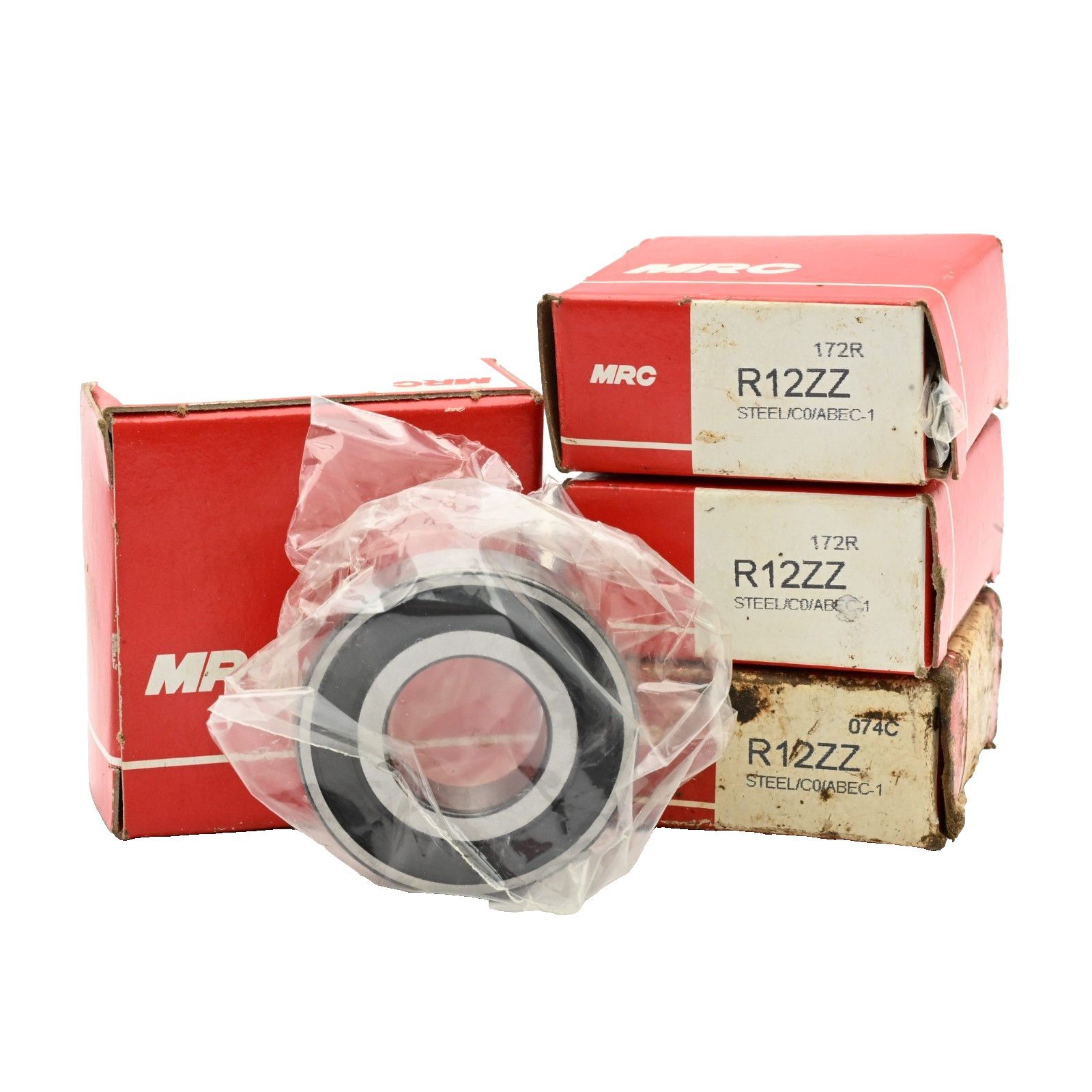 Lot of 4x MRC Ball Bearing R12ZZ 3/4″ Bore, 1-5/8″ OD, 5/16″ Wd
