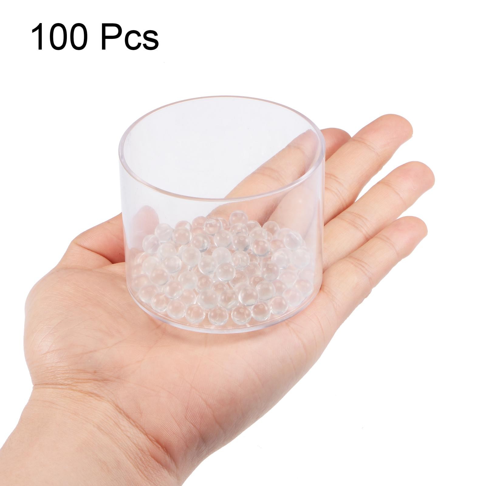 100pcs 7mm Solid Round Clear Glass Ball Boiling Stones Soda Lime Glass Beads
