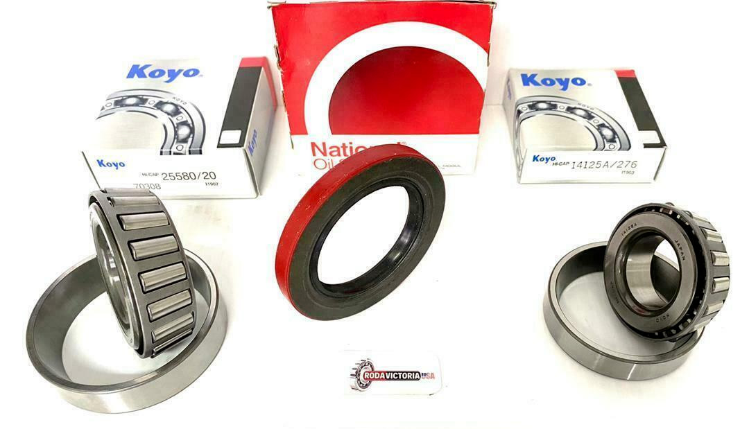 KOYO 25580 25520 14125A 14276 Bearing Seal Grease Set for 7000-lb Trailer Axle !