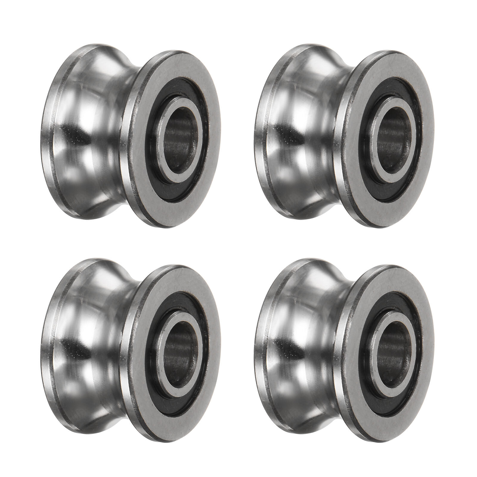 4pcs SG22 U Groove Track Guide Bearing 8×22.5×14.5mm U Groove Roller Wheel