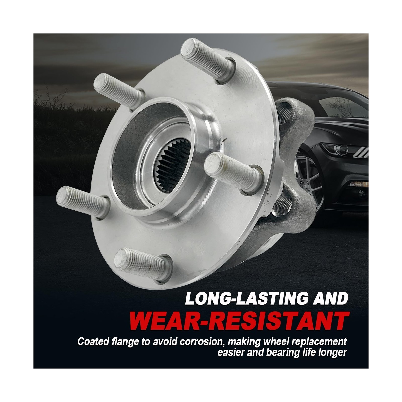 Pair 513294 Front Wheel Bearing Hub Assembly Compatible with Nissan Altima 20…