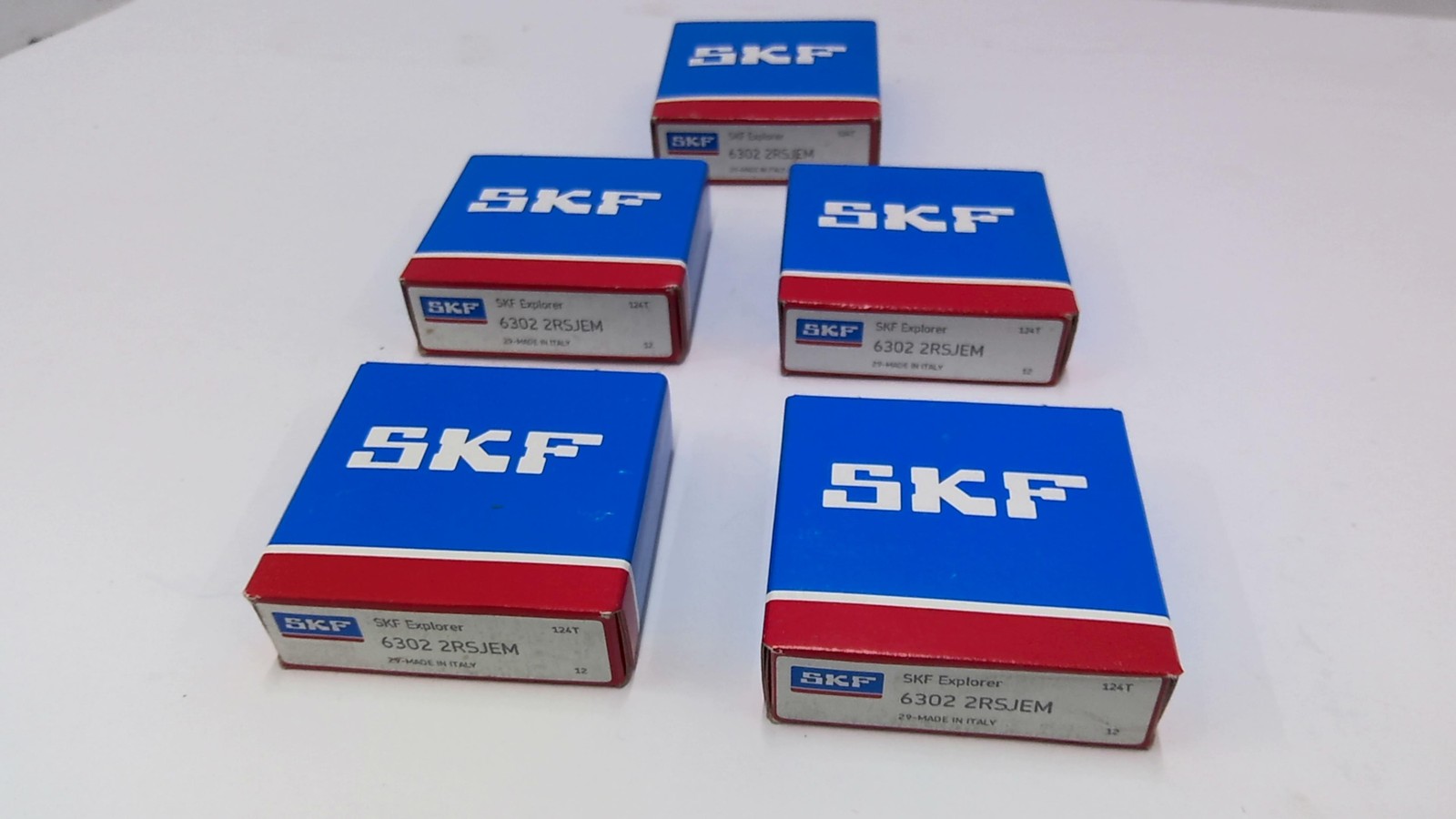 SKF 6302 2RSJEM Ball Bearing Lot Of 5
