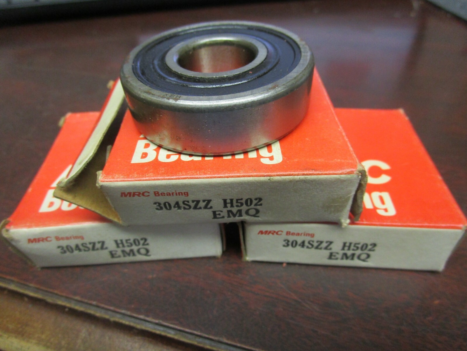 NEW LOT OF 3 MRC SINGLE ROW BEARING 304SZZ H502