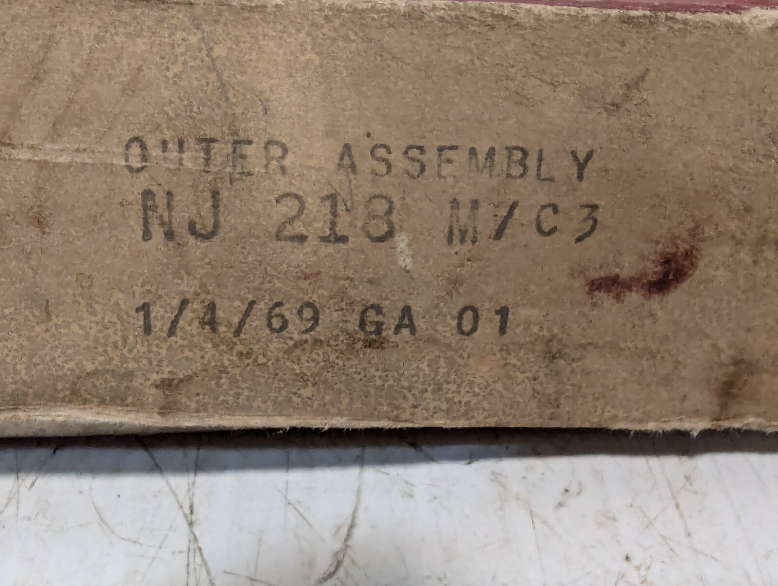 SKF NJ218M/C3 Cylindrical Roller Bearing, Outer Assembly