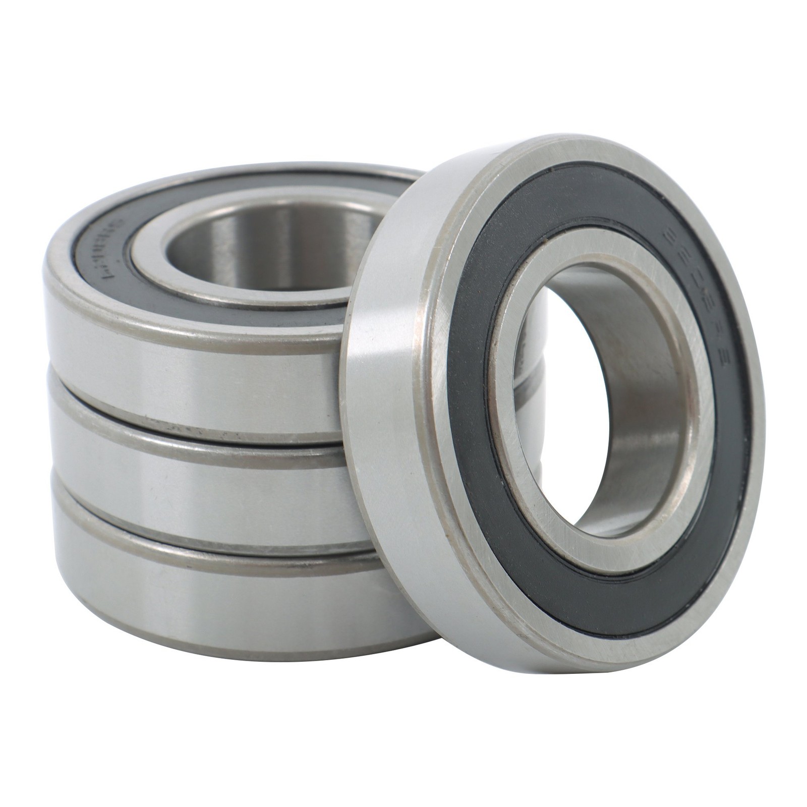 4 Pack 6208-2RS Ball Bearings 40x80x18mm Double Rubber Sealed