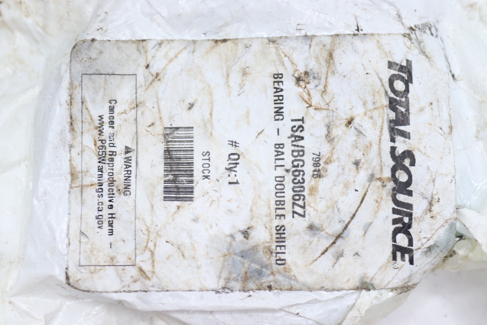 Total Source Radial Ball Bearing Double Shield TSA/BG6306ZZ