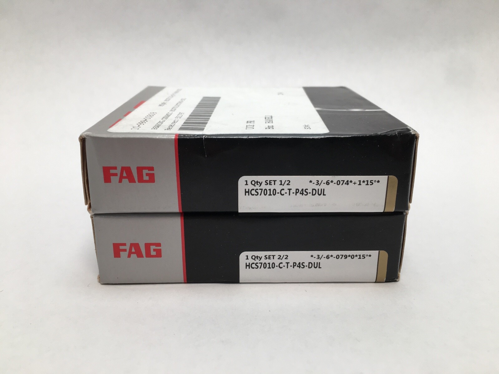 FAG HCS7010-C-T-P4S-DUL Angular Bearing 50x80x16mm HCS 7010 C T P4S Germany Set