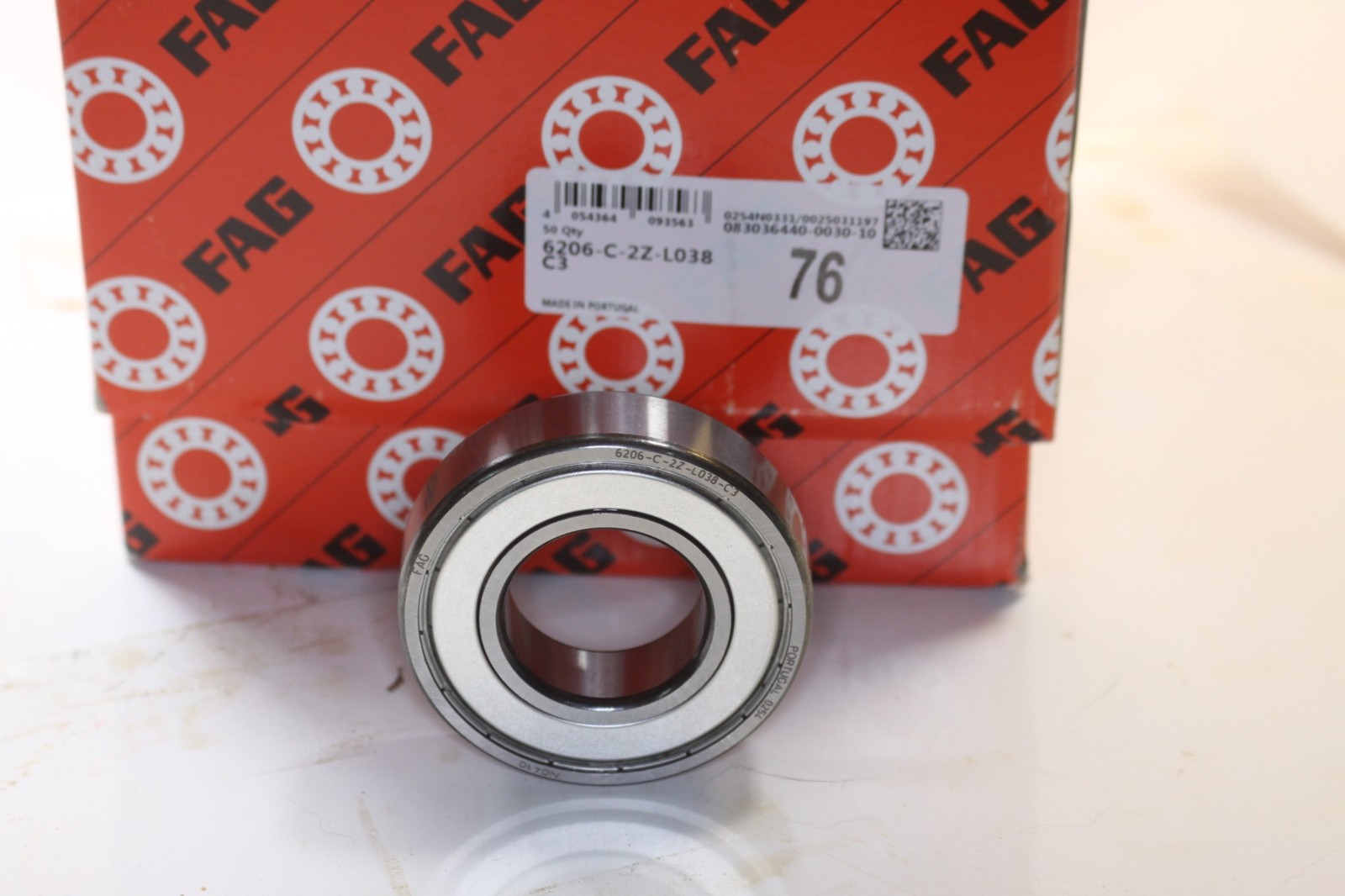 FAG 6206-C-2Z-L038 / 6206 C3 BEARING 1 pc.