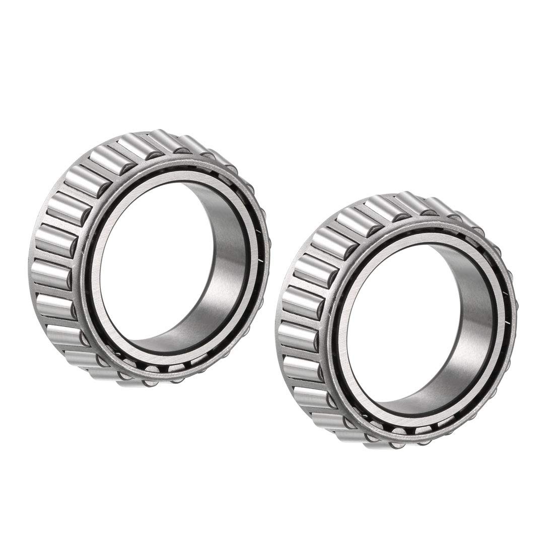 uxcell L68149 Tapered Roller Bearing Single Cone 1.38″ x 0.66″, silver tone