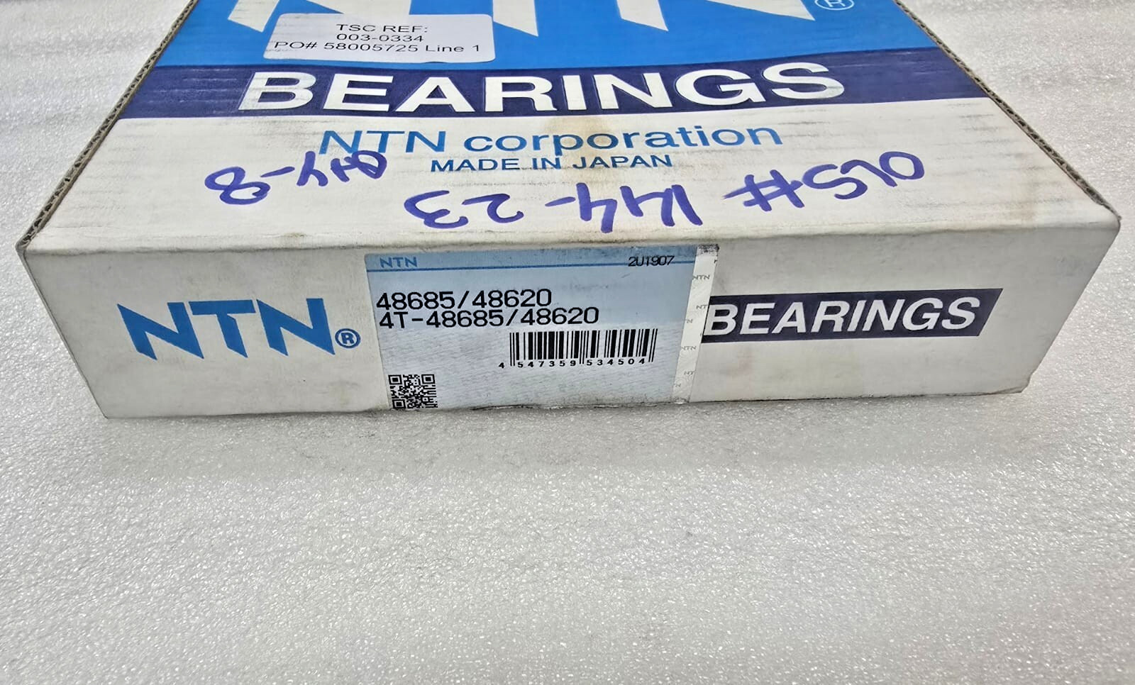 4T – 48685/ 48620 Tapered Roller Bearing NTN Japan 48685/48620 Complete Set NEW