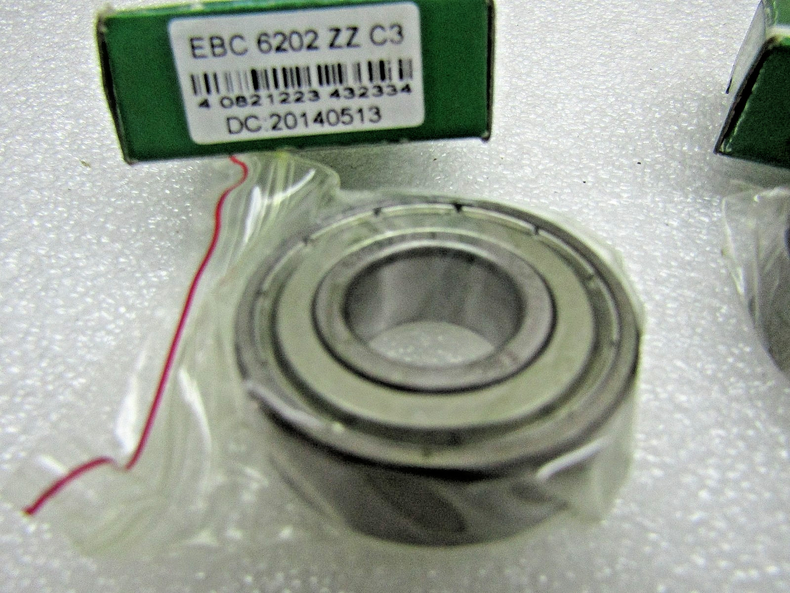 (Lot of 2) EBC 6202-ZZ C3 15mm X 35mm X 11mm Shielded Bearing
