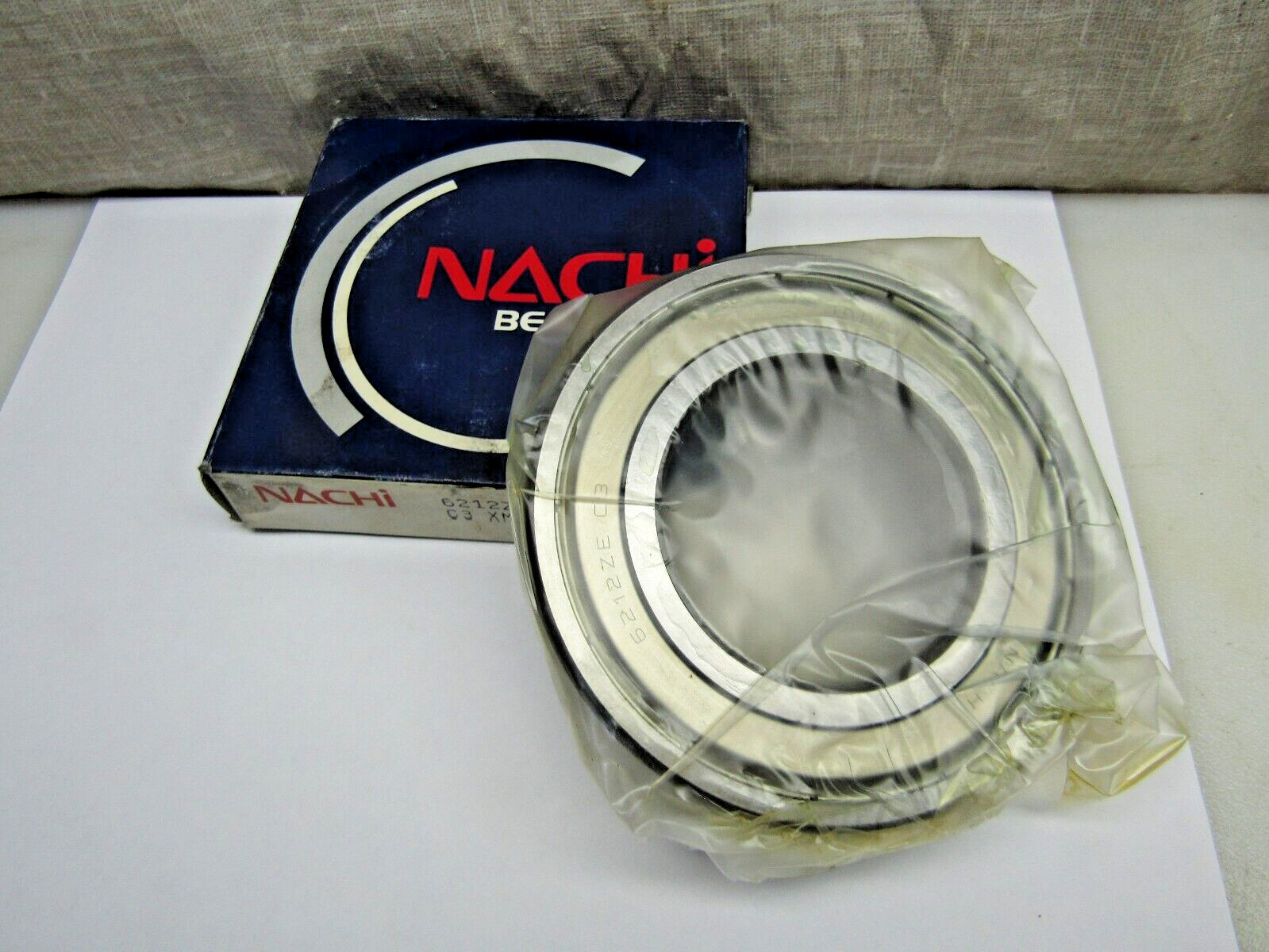 Nachi Japan 6212-ZZ C3 60 mm X 110mm X 22 mm Metal Shielded Bearing