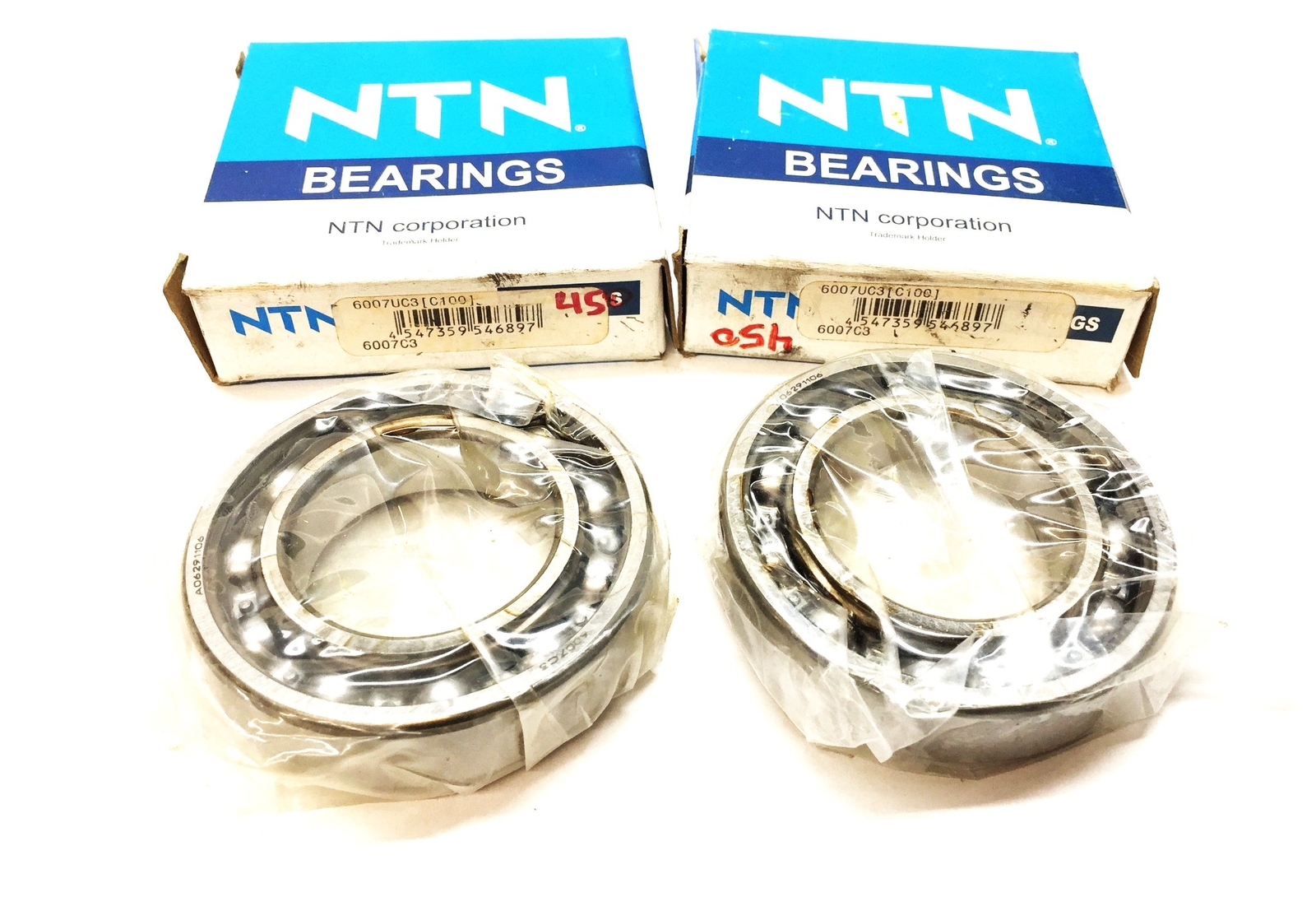 NTN Open Bearing 6007UC3 (6007C3) [Lot of 2] NOS
