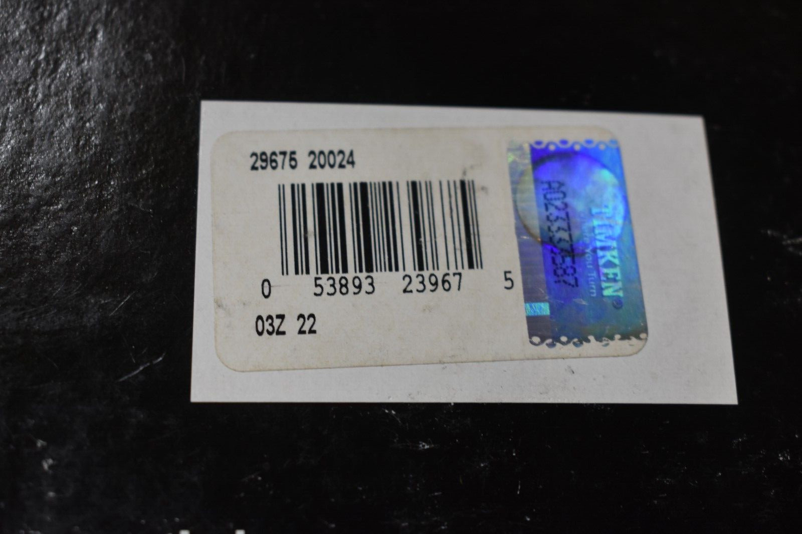 New Timken 29675 Tapered Cone Bearing, 2.750″ OD X 1.000″ Width Lot of 2