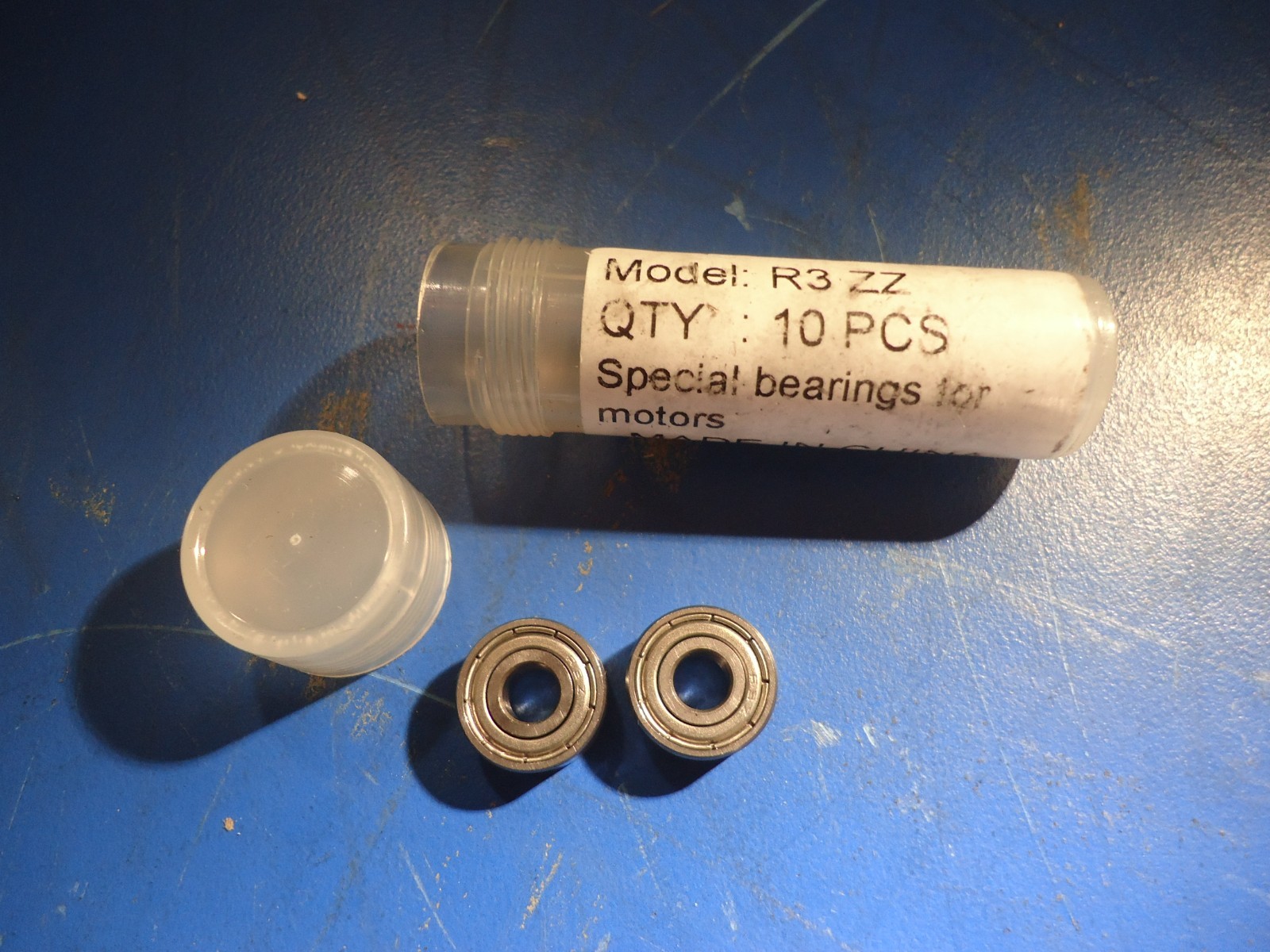 (10 Each) R3-ZZ Shielded Radial Ball Bearing 3/16 ID X 1/2 OD X 0.196″ Wide