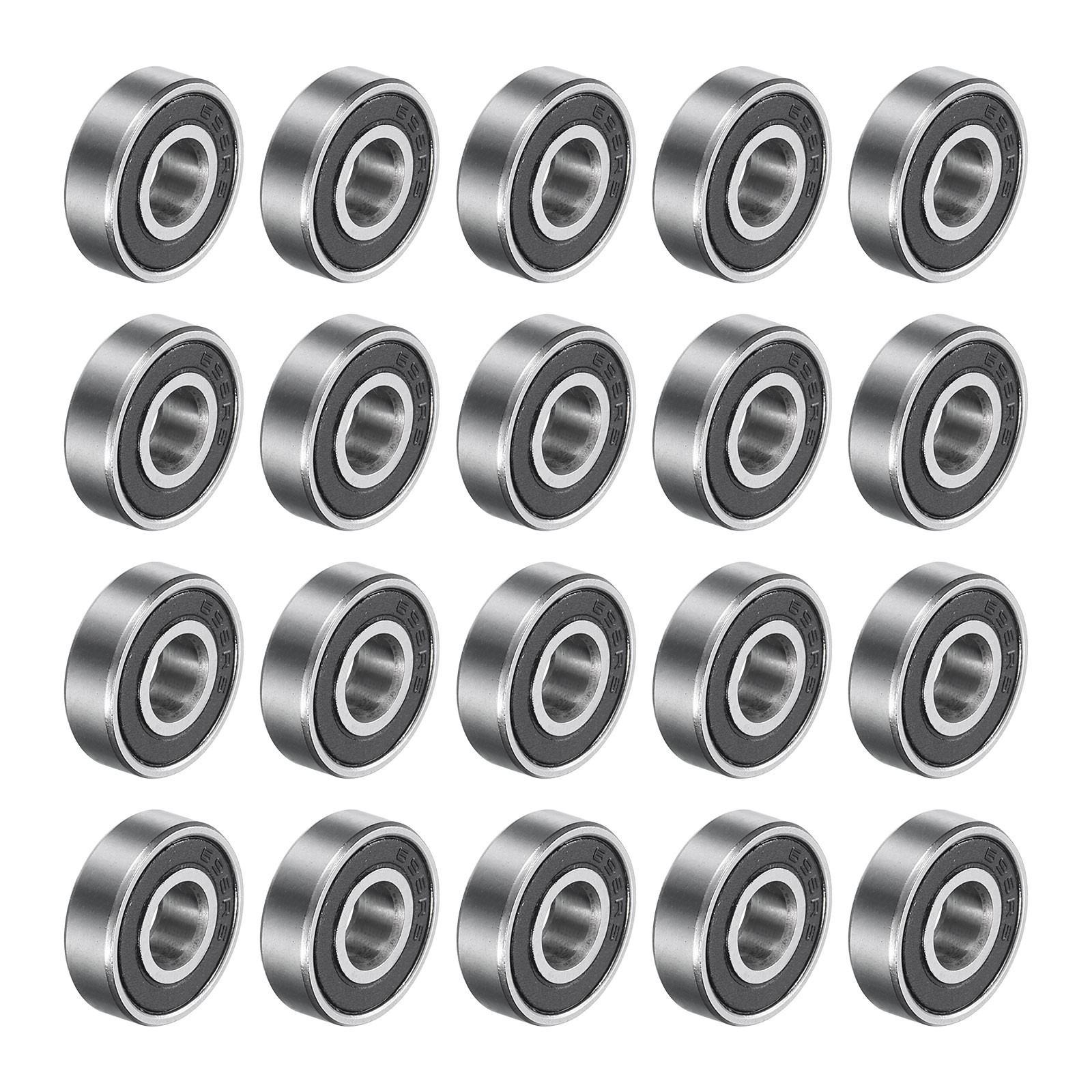 20pcs 695-2RS Deep Groove Ball Bearings 5x13x4mm Shielded, P0 (ABEC 1)
