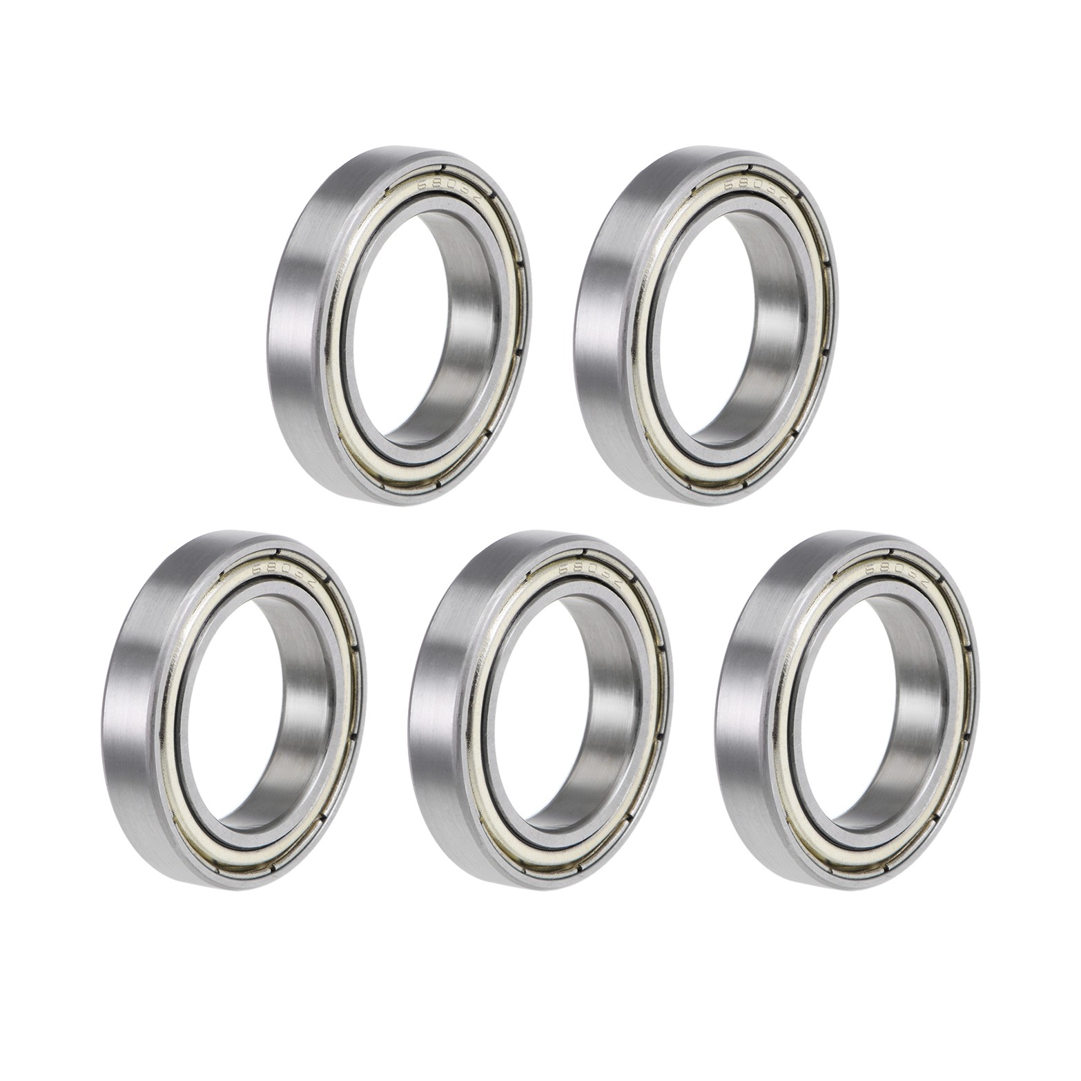 6803ZZ Deep Groove Ball Bearings Z2 17x26x5mm Double Shielded Carbon Steel 5pcs