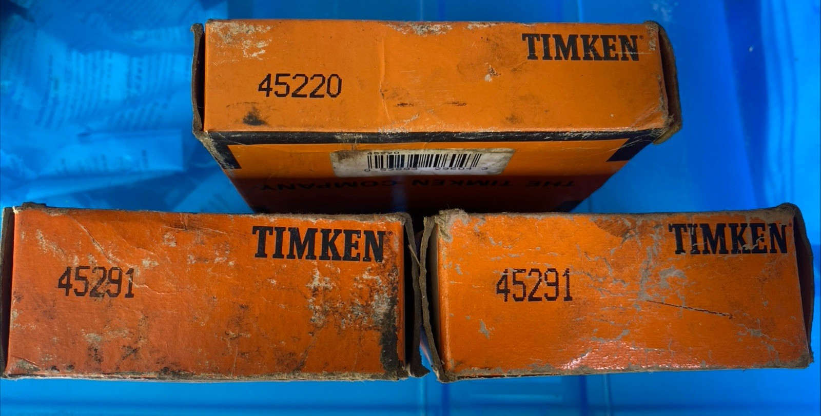 45291 & 45220 Timken Tapered Roller Bearings NOS