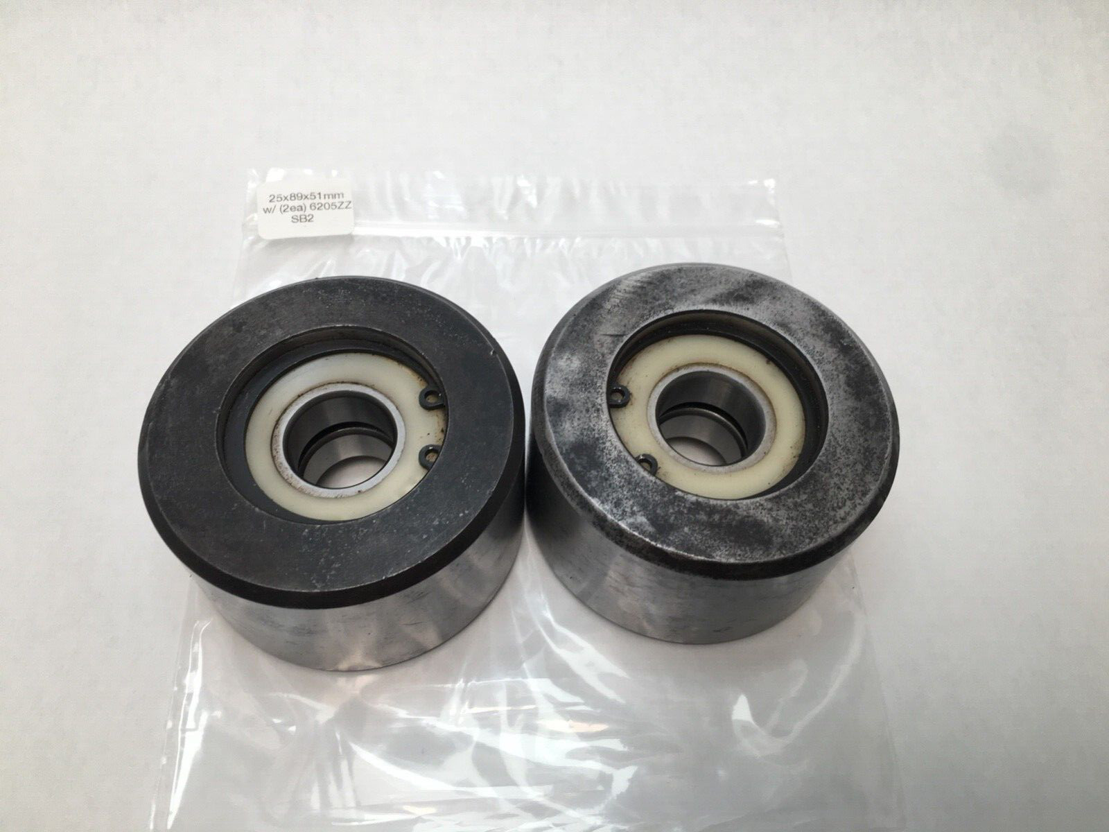 2 pcs 6205ZZ Roller Bearing Insert Assembly 25x89x51 mm 6205 ZZ Z 6205Z