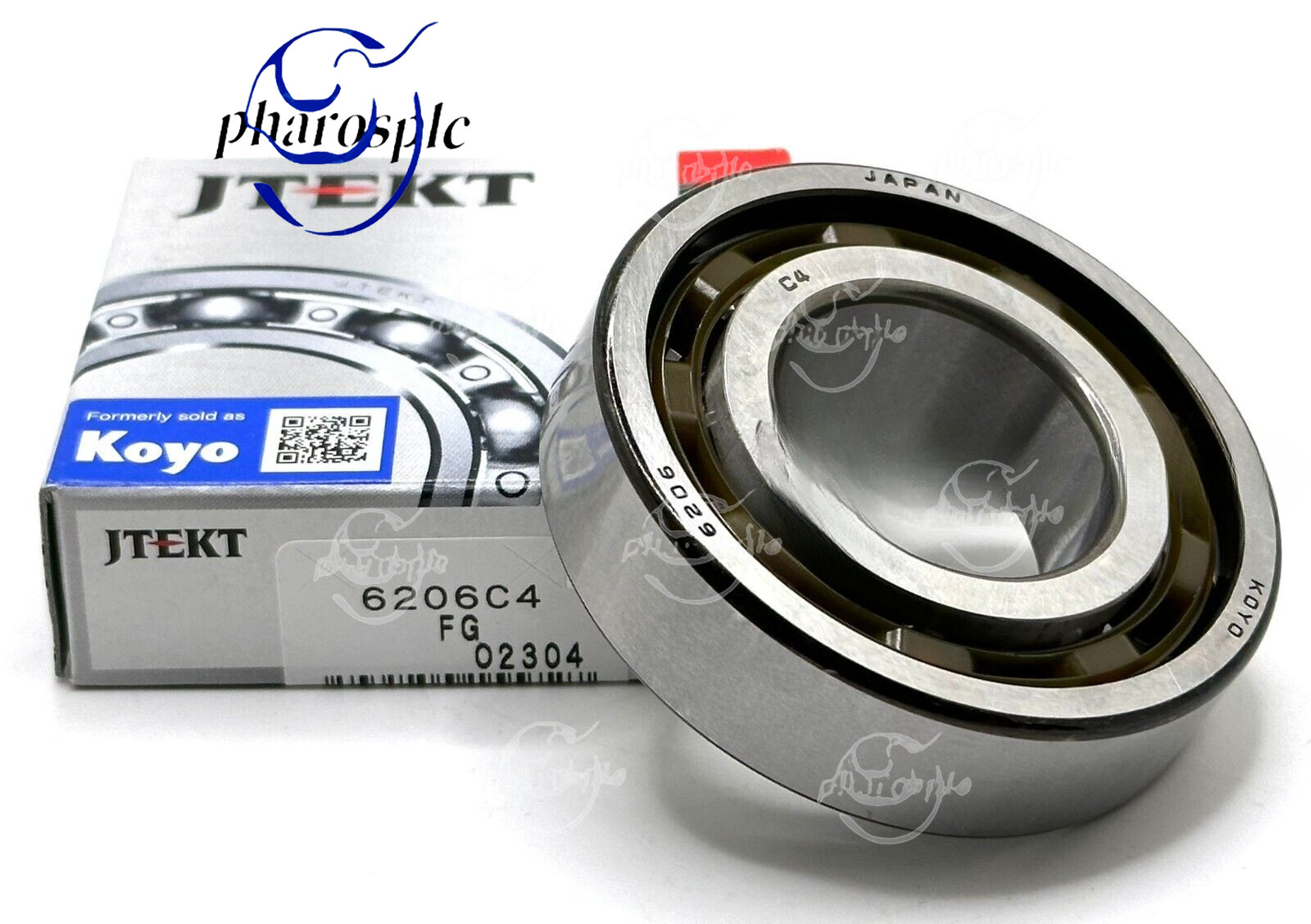 KOYO 6206 C4 DEEP GROOVE BALL BEARING, OPEN, NO SEALS 30x62x16 mm