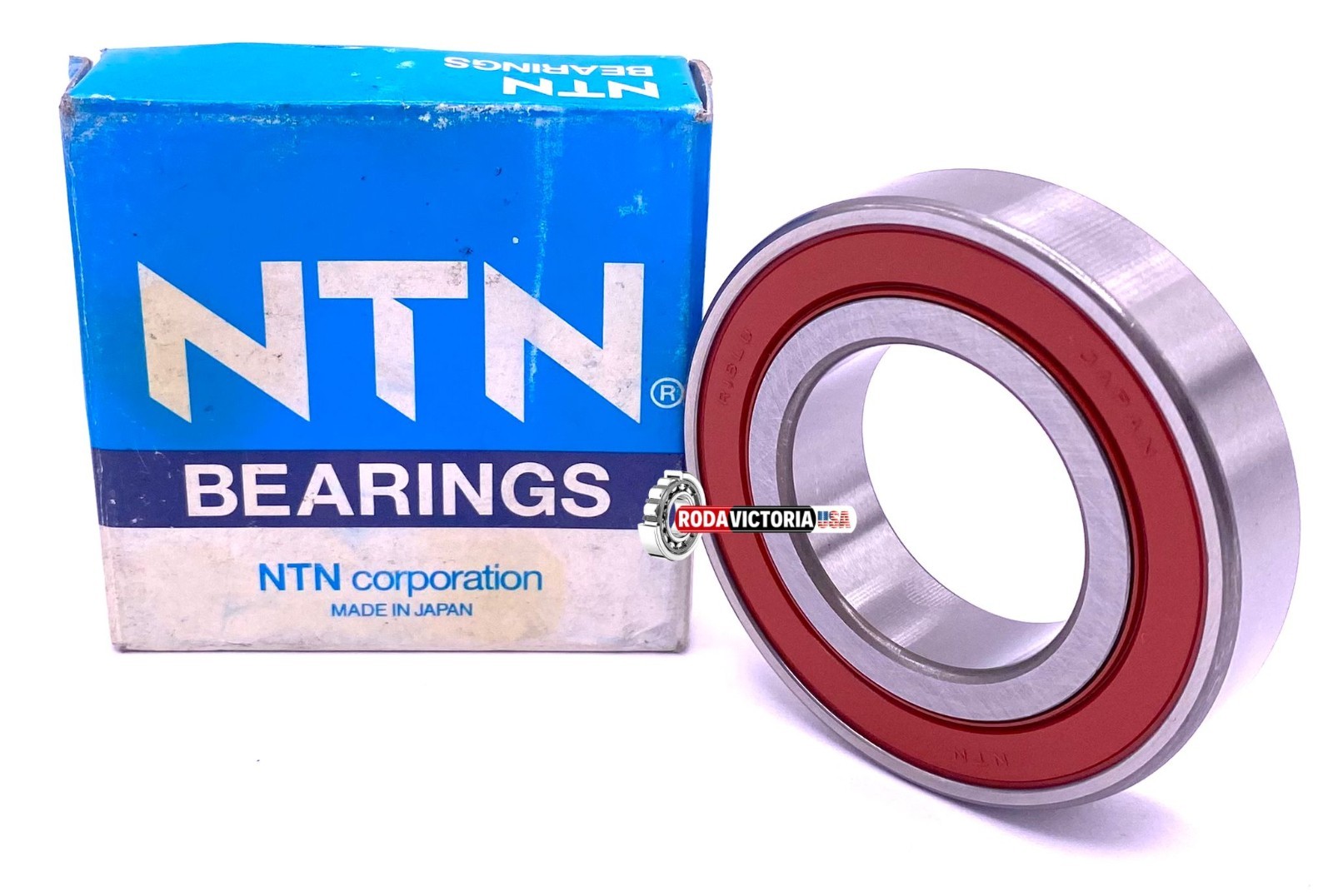 NTN R18 LLU Ball Bearing, Rubber Sealed, 1 1/8″ x2 1/8″ x 3/8″ JD9372 EE10 2RS