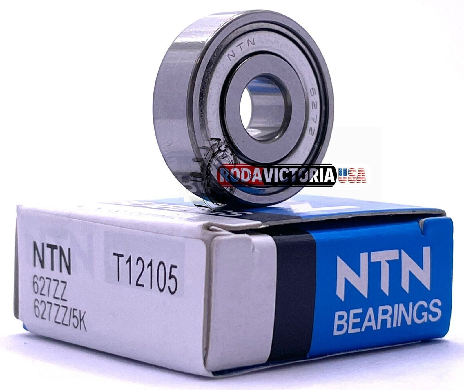 NTN 627 ZZ Shielded 7x22x7 Miniature Ball Bearing Rolling 627-ZZ