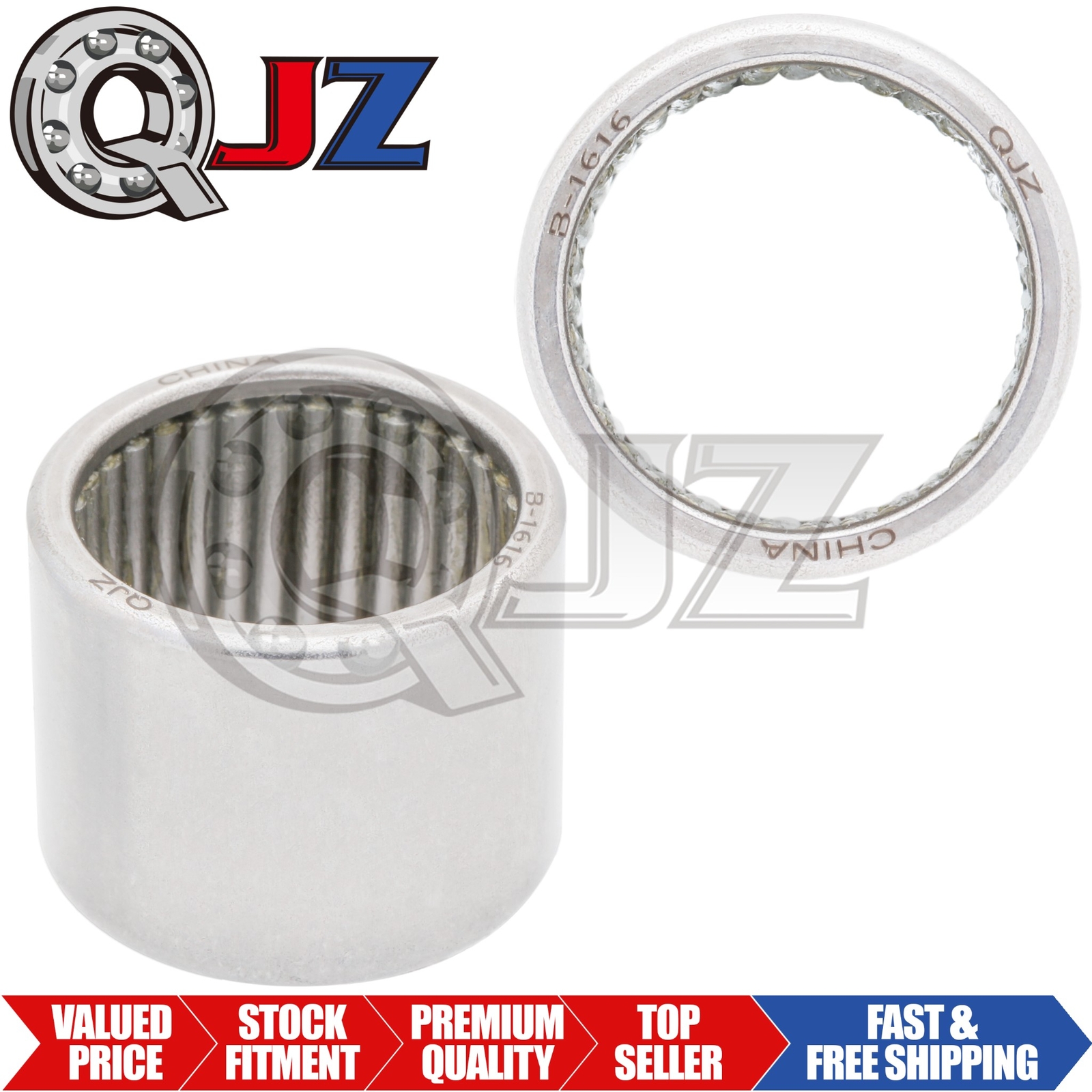 [Qty.2] New B1616 Drawn Cup Needle Roller Bearing Unit [1″ID x 1.25″OD x 1″W]