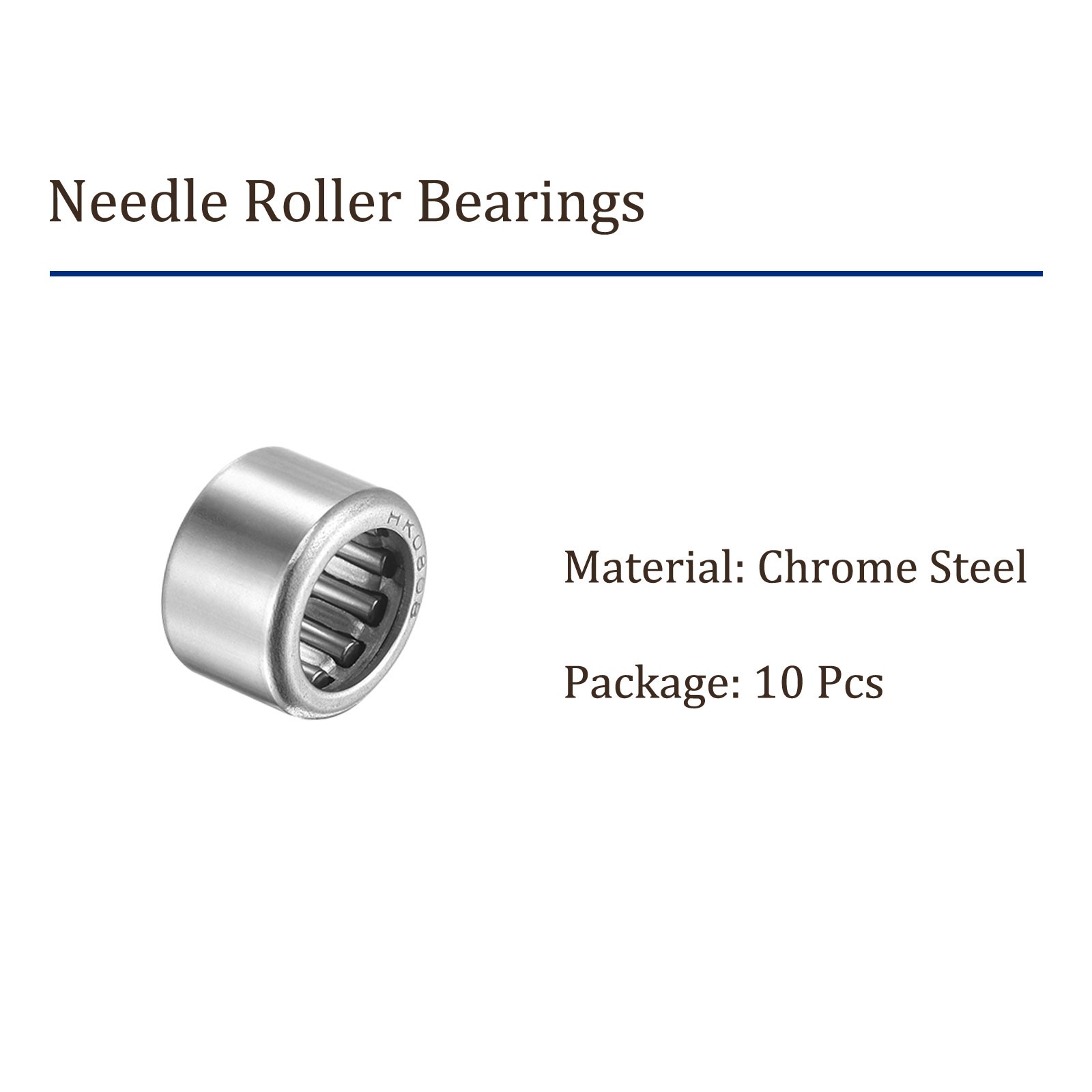10pcs HK0808 Needle Roller Bearings 8mm x 12mm x 8mm for Gearbox Use