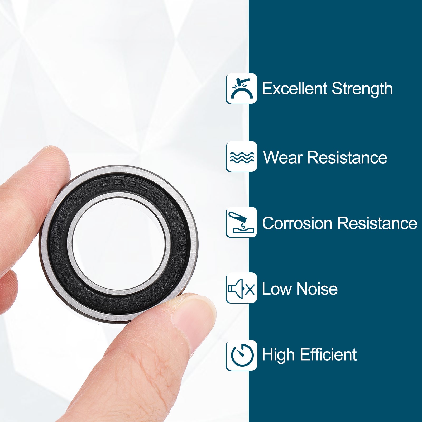 2Pcs 203511-2RS Non-Standard Ball Bearings 20mm ID x 35mm OD x 11mm Thickness