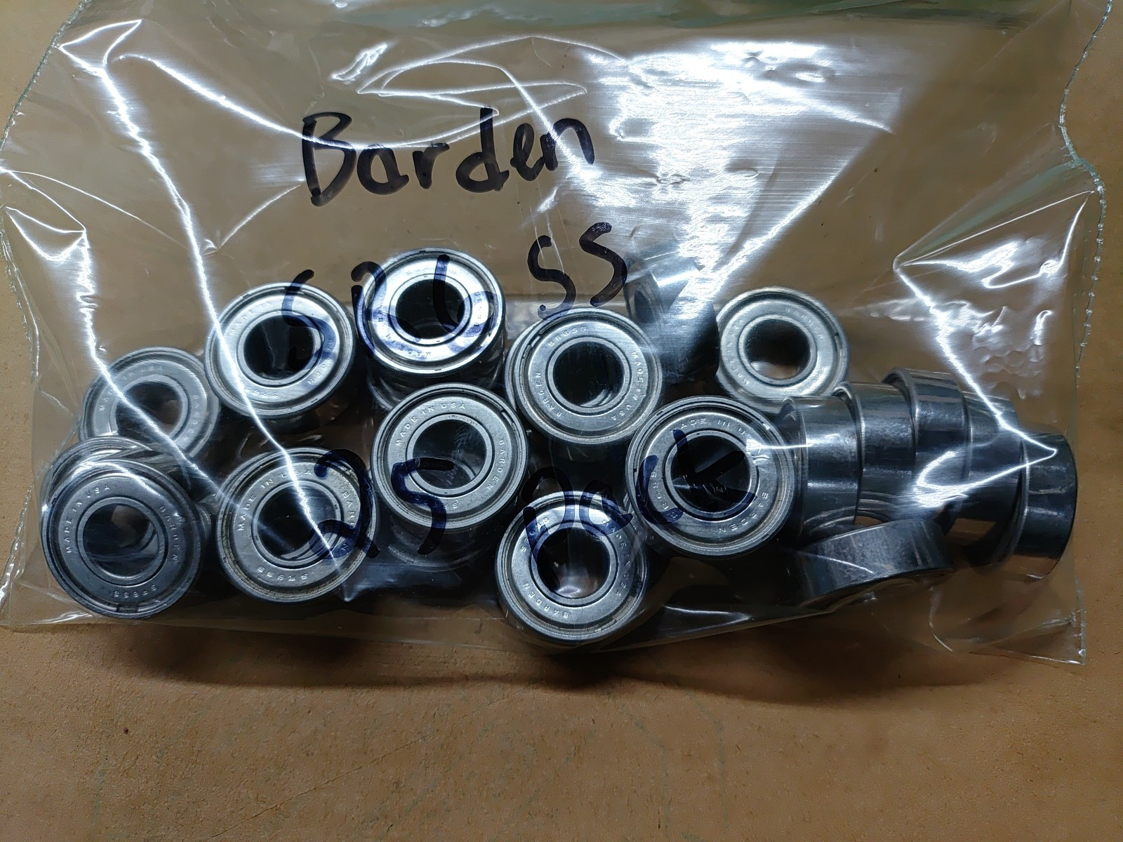 25 Barden SR6SS Precision Bearing Double-Shield 3/8″ x 7/8″ x 9/32″ Made in USA
